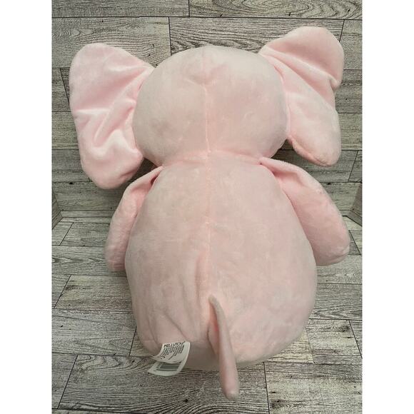 Kellytoy Elephant Rattle Plush Floppy Pink Lovey Baby Soft 17” Stuffed Animal - Picture 3 of 9